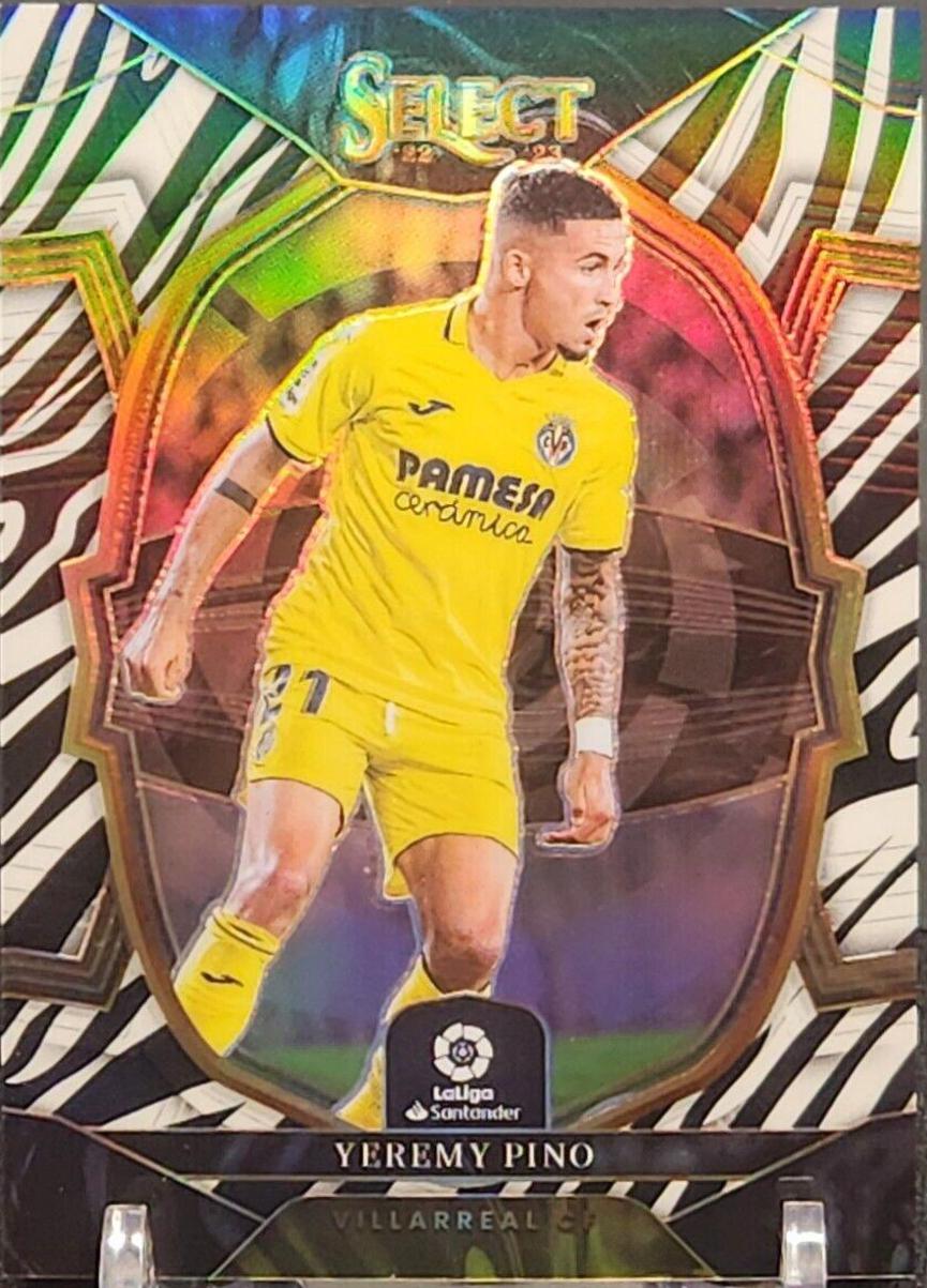 Yeremy Pino [Zebra] #100 Soccer Cards 2022 Panini Select La Liga