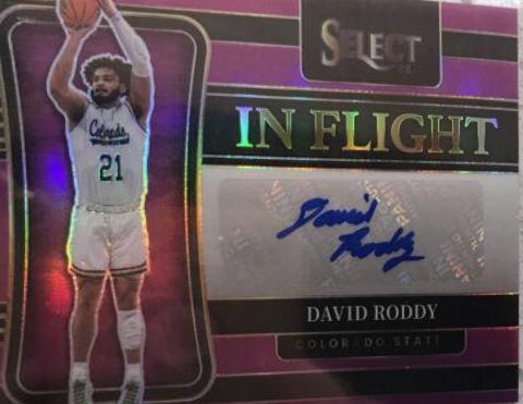 David Roddy #IN-DRO Basketball Cards 2022 Panini Chronicles Draft Picks In Flight Signatures