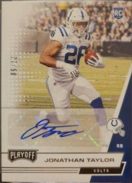 Jonathan Taylor [Autograph] #218V Football Cards 2020 Panini Playoff