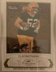 Clay Matthews #172 Football Cards 2009 Panini Donruss Classics Prices