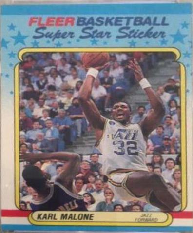 NBA しょぼく Karl Malone/John Starks サインカード