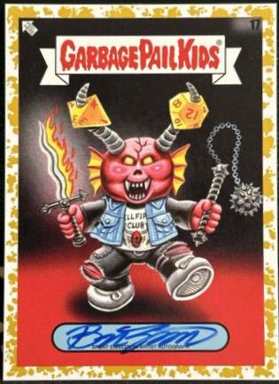 D & Dee [Gold Autograph] #17a Garbage Pail Kids at Play