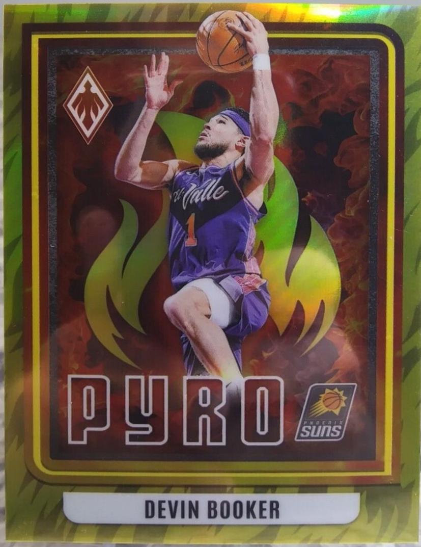 Devin Booker [Yellow] 15 Prices 2023 Panini Phoenix Pyro