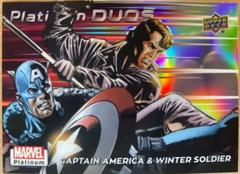 Captain America / Winter Soldier [Rainbow] #PD1 Marvel 2023 Upper Deck Platinum Duos Prices