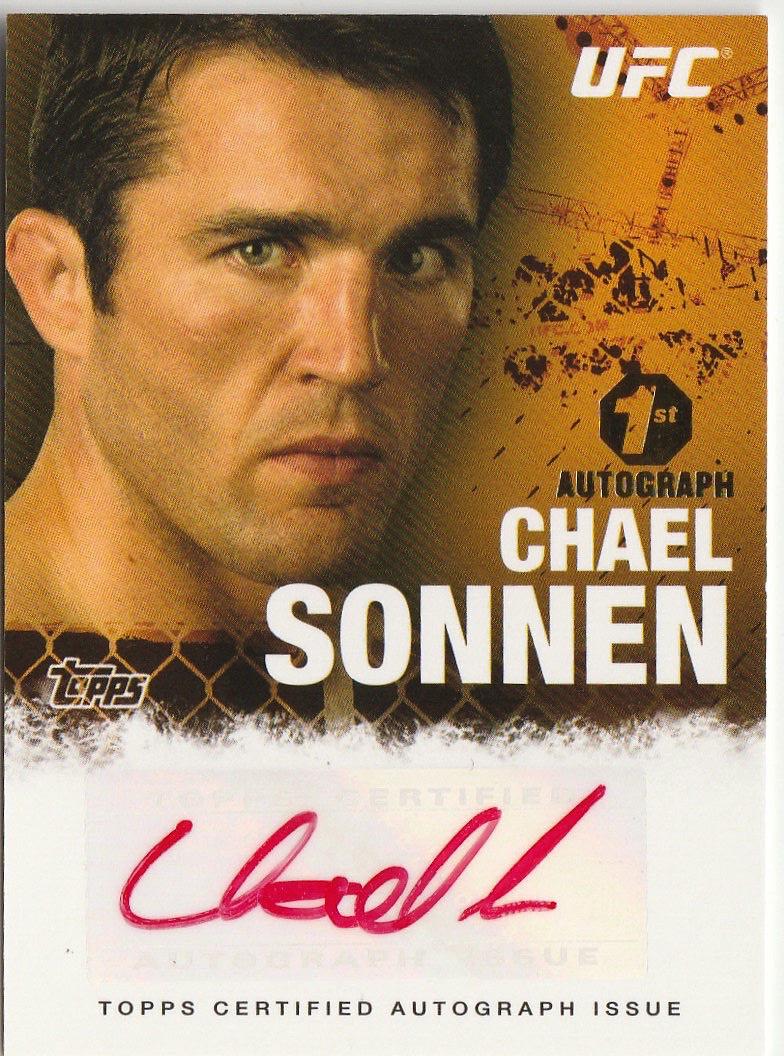 Chael Sonnen [Red] #FA-CS Ufc Cards 2010 Topps UFC Autographs