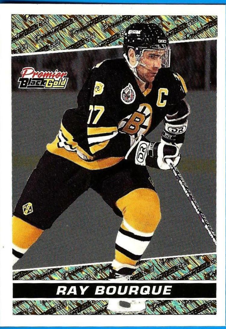 Ray Bourque #15 Hockey Cards 1993 Topps Premier Black Gold