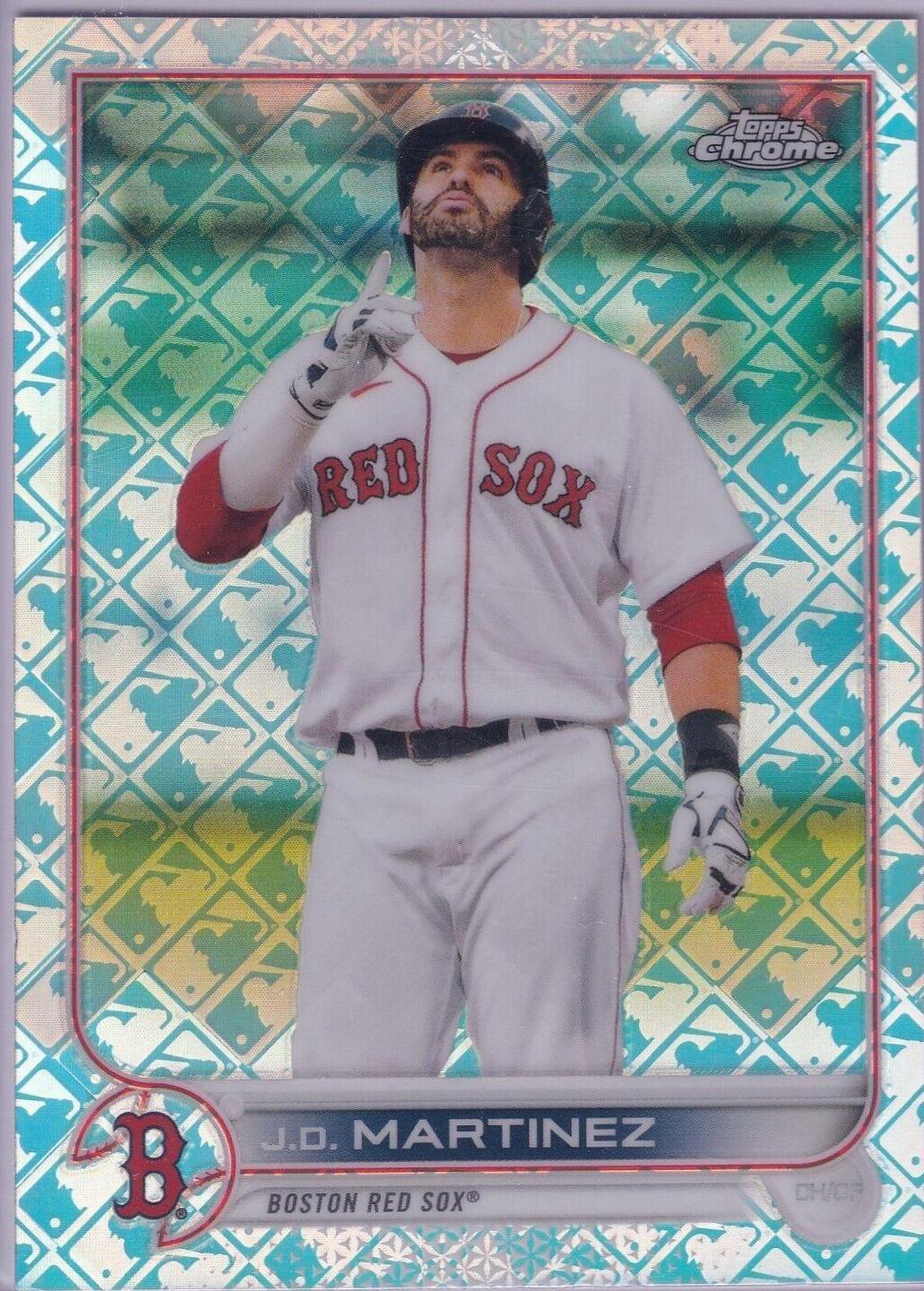 J. D. Martinez #84 Baseball Cards 2022 Topps Chrome Logofractor