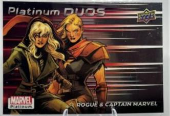 Rogue / Captain Marvel #PD13 Marvel 2023 Upper Deck Platinum Duos