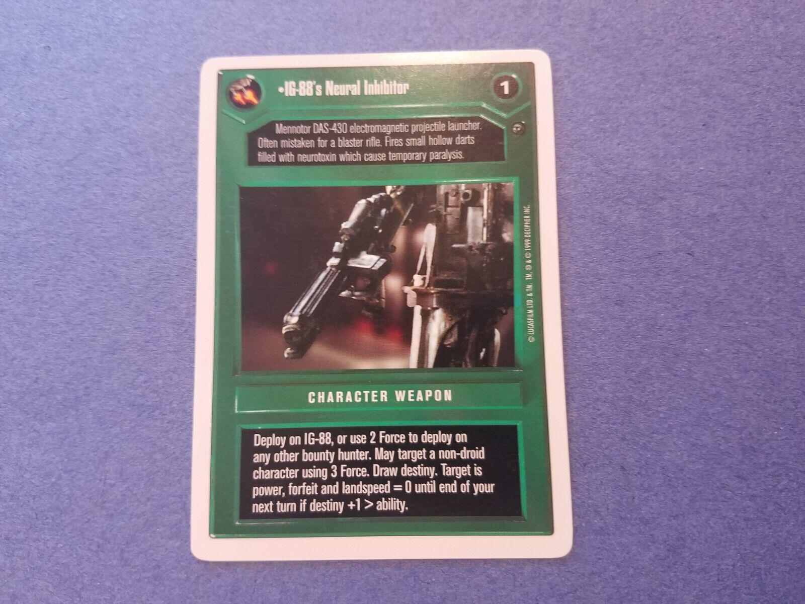 IG-88's Neural Inhibitor [Revised] Star Wars CCG Dagobah