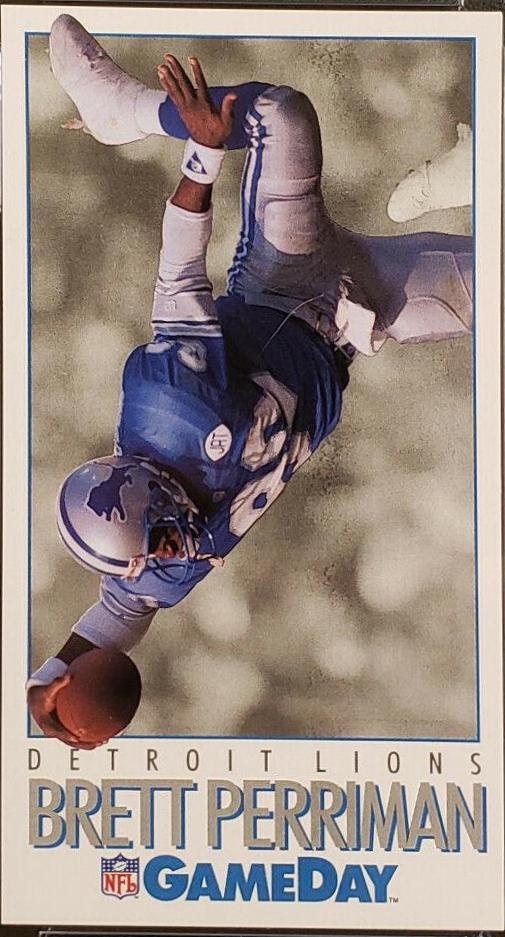 Brett Perriman #397 Football Cards 1992 Fleer Gameday