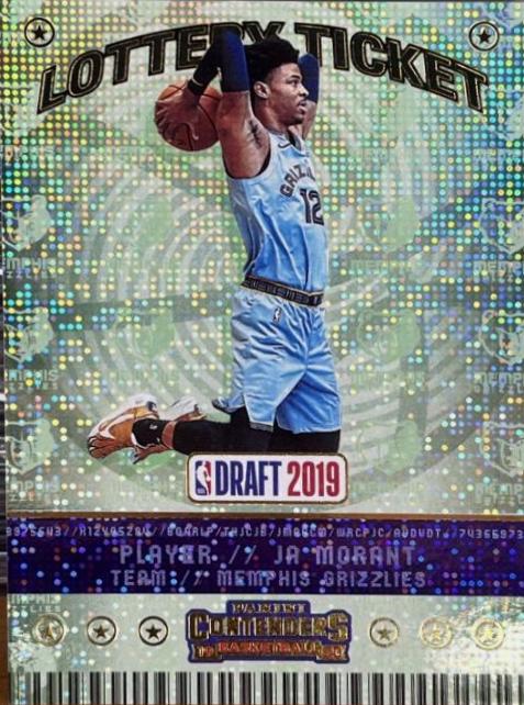 JA popular MORANT RC 2019-20 PANINI CONTENDERS LOTTERY TICKET #2 ROOKIE BASKETBALL CARD