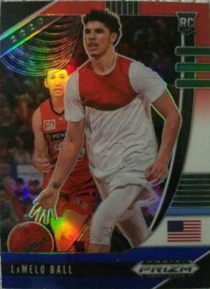 LaMelo Ball Red fashion White Blue Prizm Rookie