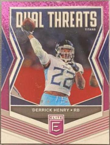 Derrick Henry [Purple] #DT-9 Football Cards 2019 Donruss Elite Dual Threats