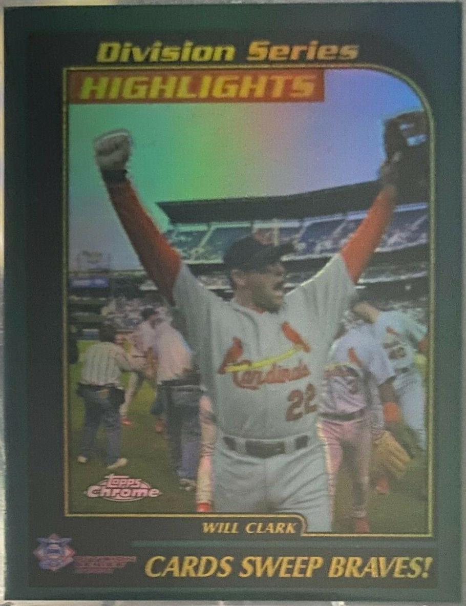 Will Clark #325 Baseball Cards 2001 Topps Chrome