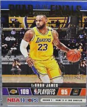 LeBron James #18 Basketball Cards 2021 Panini Hoops Road to the Finals