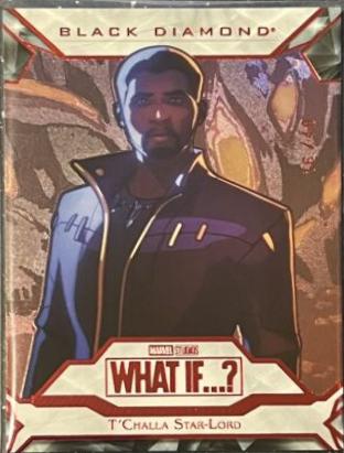 T'Challa Star-Lord #BD32 Marvel 2023 Upper Deck What If Black Diamond