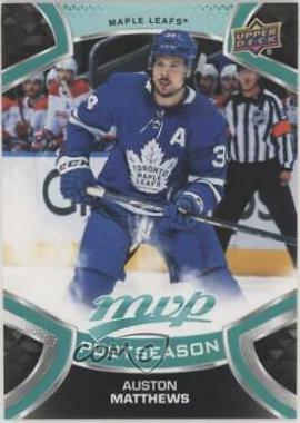 Auston Matthews #PS2 Hockey Cards 2021 Upper Deck MVP Postseason