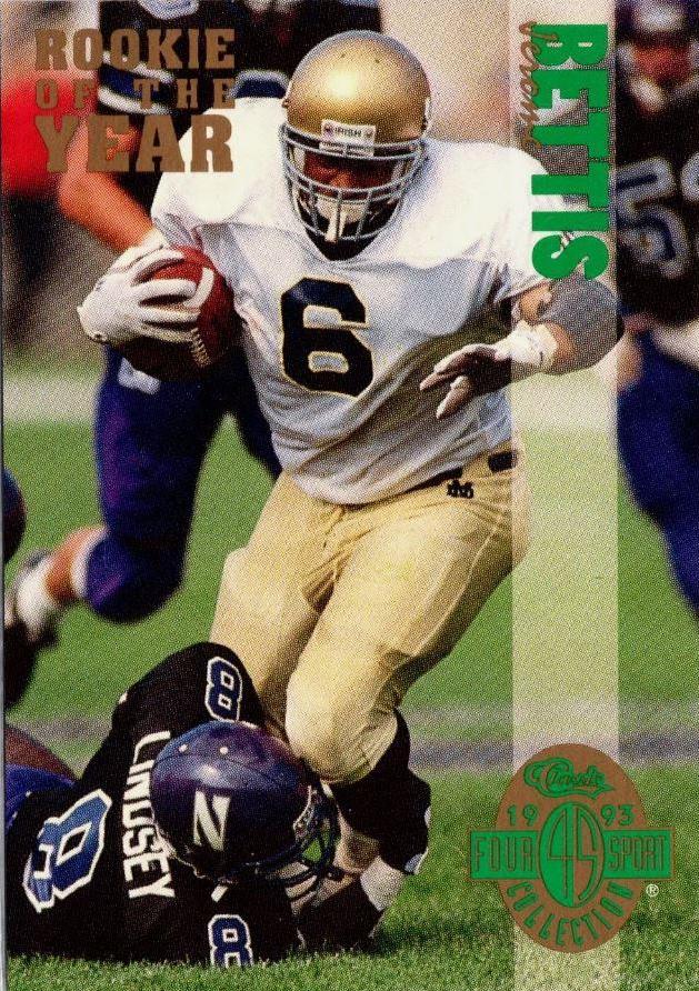 Jerome Bettis RY1 Prices [Rookie] 1993 Classic Four Sport Football