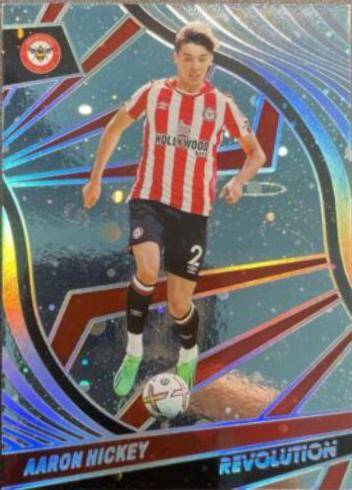 Aaron Hickey [Cosmic] #41 Soccer Cards 2022 Panini Revolution Premier League