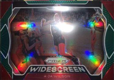 A'ja Wilson [Prizm Green] #2 Basketball Cards 2020 Panini Prizm WNBA Widescreen