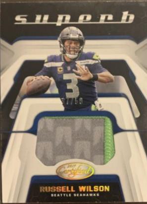 Russell Wilson [Prime] #SU-RW Football Cards 2019 Panini Certified Superb Swatches