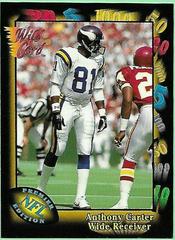 Anthony Carter #114 Football Cards 1991 Wild Card Prices