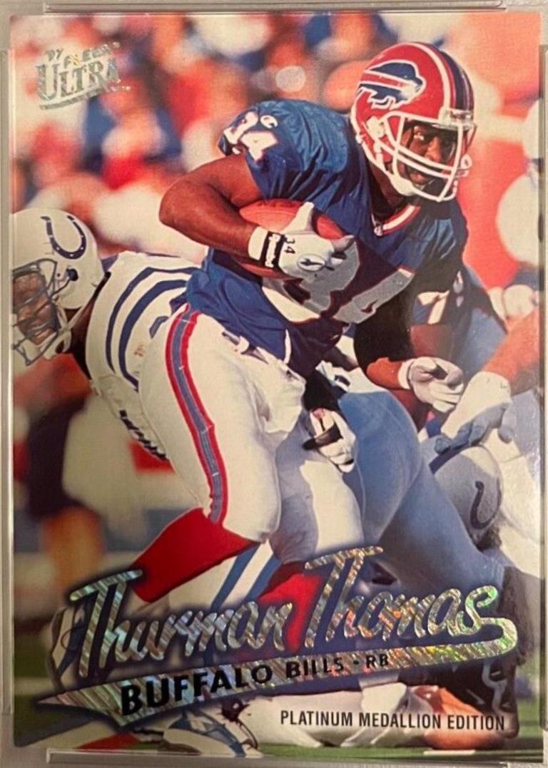 Thurman Thomas [Platinum Medallion] #P95 Football Cards 1997 Ultra