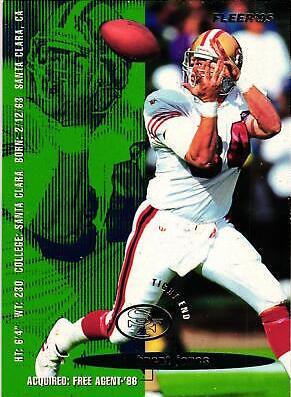 Brent Jones #344 Football Cards 1995 Fleer