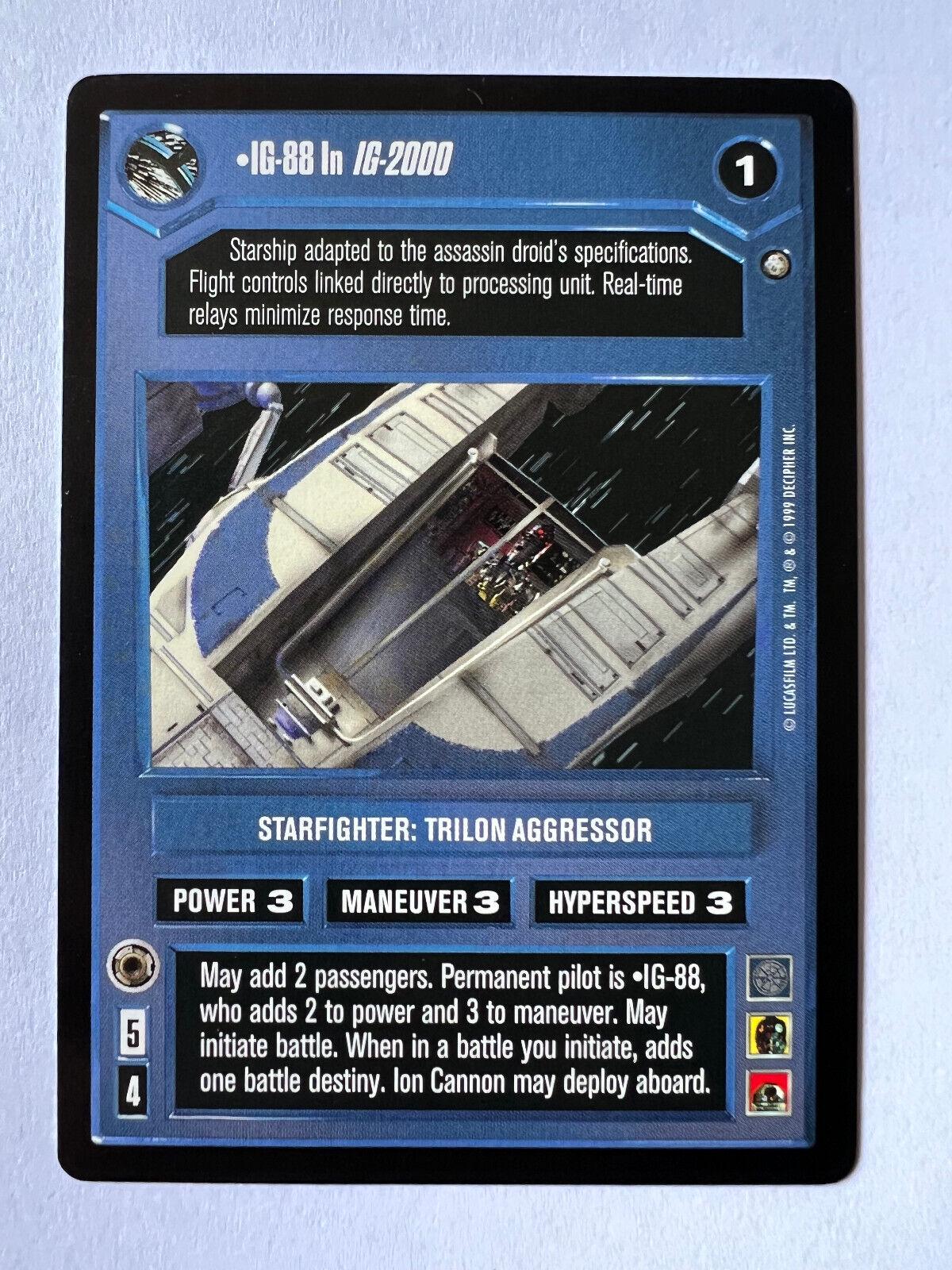 IG-88 In IG-2000 Star Wars CCG Enhanced Jabba's Palace