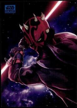 Galactic Maul [Blue Refractor] #AS-8 Star Wars 2024 Topps Chrome Galaxy Art of the Sith