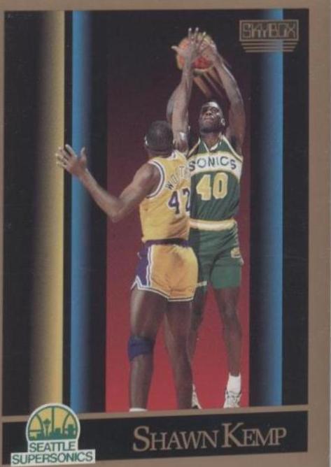 Shawn Kemp #268 Basketball Cards 1990 Skybox