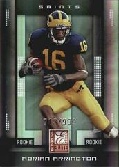 Adrian Arrington #170 Football Cards 2008 Panini Donruss Elite Prices