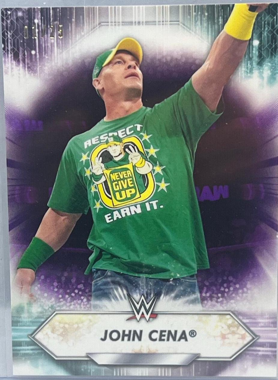 John Cena [Purple] #200 Wrestling Cards 2021 Topps WWE