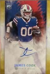 James Cook [Gold] #BPA-JCO Football Cards 2022 Panini Origins Rookie Booklet Patch Auto Prices