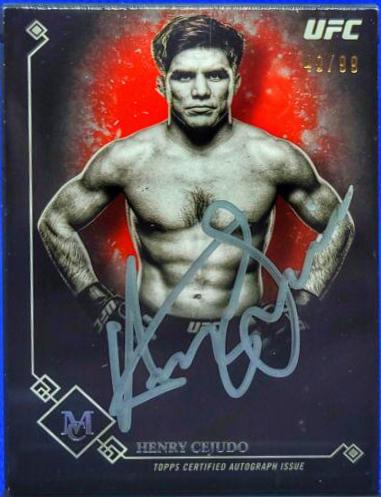 Henry Cejudo #MA-HC Ufc Cards 2017 Topps UFC Museum Collection Autographs