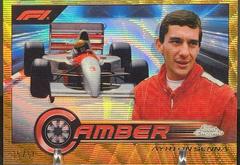 Ayrton Senna [Gold Wave Refractor] #CAM-AS Racing Cards 2023 Topps Chrome Formula 1 Camber Prices