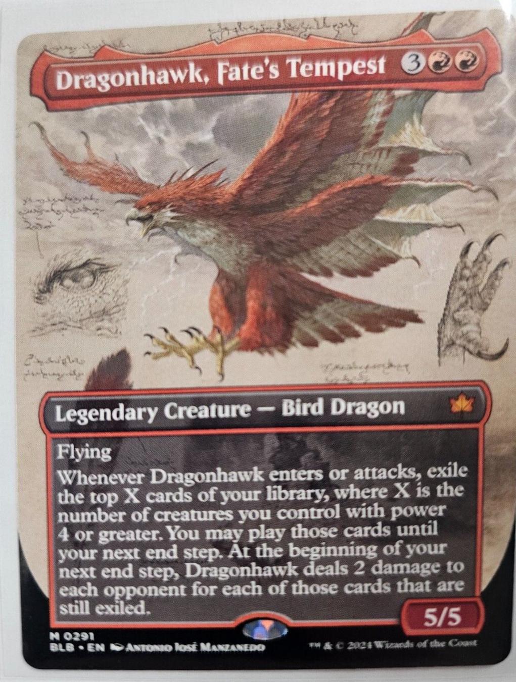 Dragonhawk, Fate's Tempest #291 Magic Bloomburrow