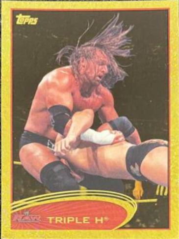 Triple H [Gold] #47 Wrestling Cards 2012 Topps WWE