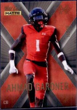 Ahmad Gardner [Gold Orange] #MXP-1 Football Cards 2022 Wild Card Matte X Plode