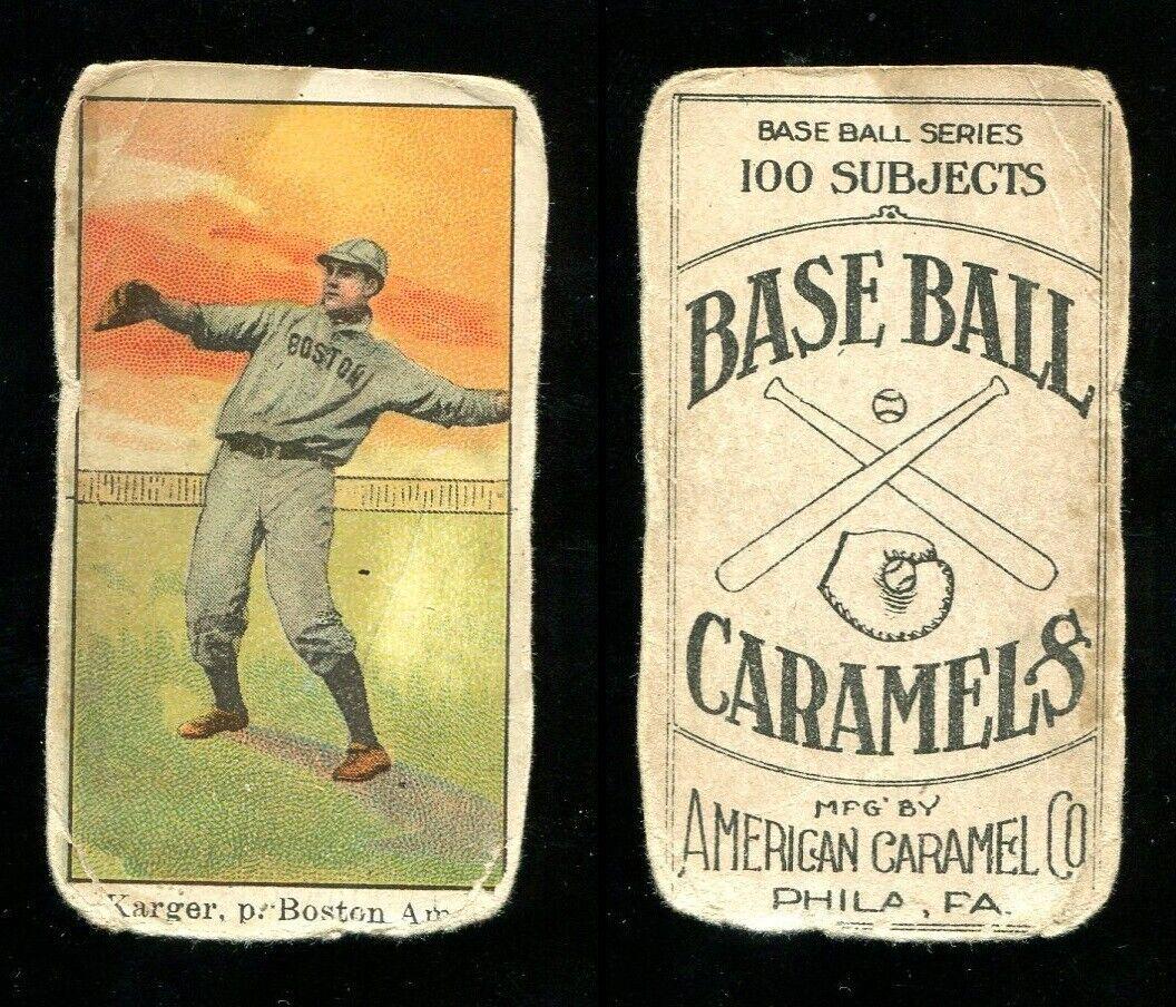 Ed Karger Baseball Cards 1909 E90-1 American Caramel