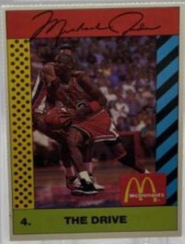 1990 McDonalds Michael popular Jordan The Drive #4 Graded PSA 7