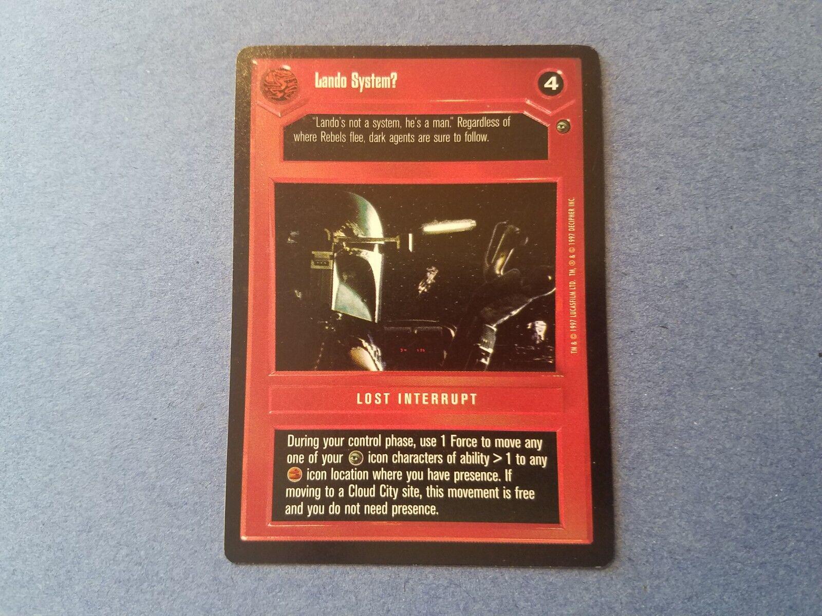 Lando System? [Limited] Star Wars CCG Dagobah