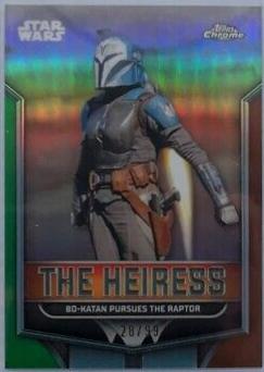 Bo-Katan Pursues the Raptor #TH-2 Star Wars 2024 Topps Chrome The Heiress