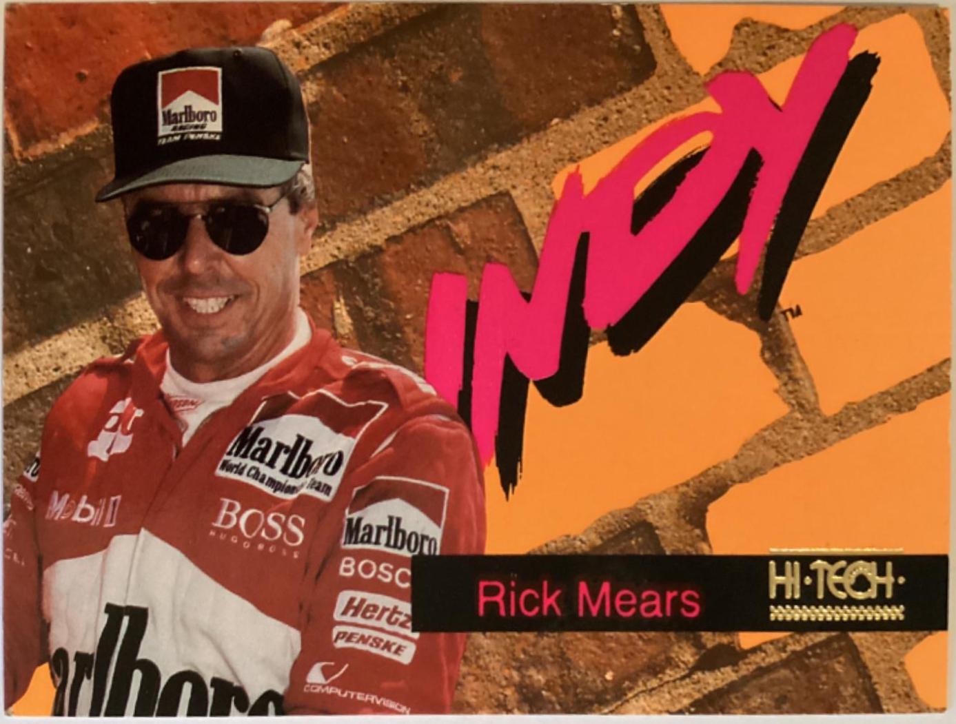 Rick Mears #61 Racing Cards 1993 Hi Tech