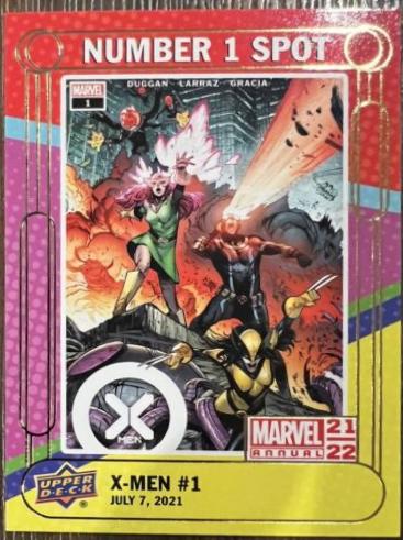 X-Men #N1S-16 Marvel 2021 Upper Deck Annual Number 1 Spot