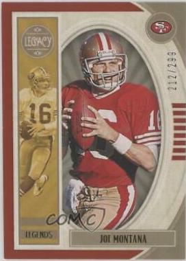 Joe Montana [Red] #103 Football Cards 2019 Panini Legacy