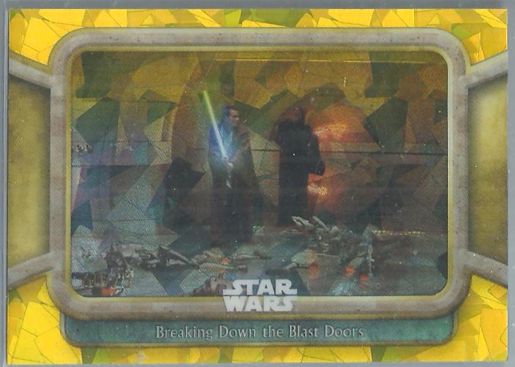 Breaking Down the Blast Doors [Gold] #7 Star Wars 2024 Topps Chrome Sapphire