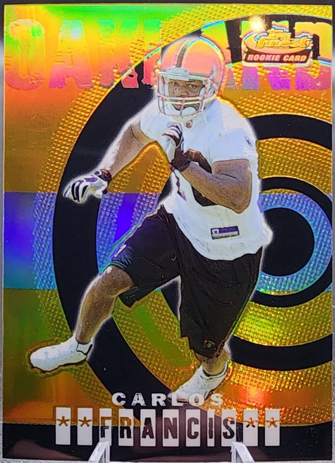 Carlos Francis [Gold Refractor] #78 Football Cards 2004 Topps Finest