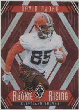 David Njoku [Red] #RR-8 Football Cards 2017 Panini Phoenix Rookie Rising