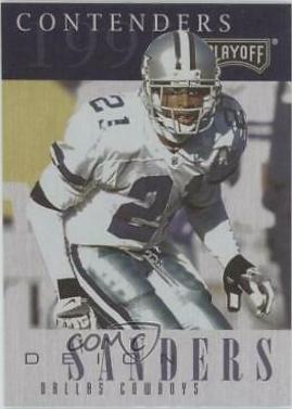 Deion Sanders #21 Football Cards 1995 Playoff Contenders